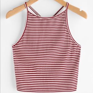Red & White Tank Top